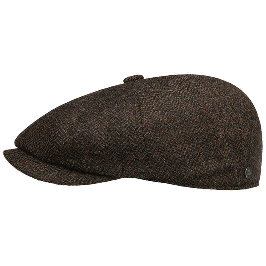 8-Panel Cap Wool Brun Sildeben