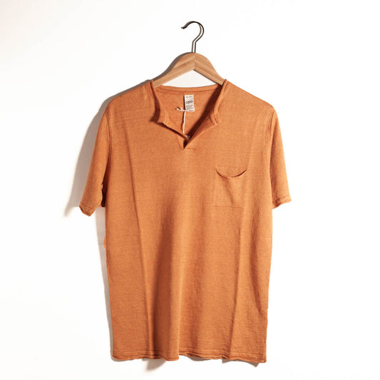 Henley Short Sleeve | orange