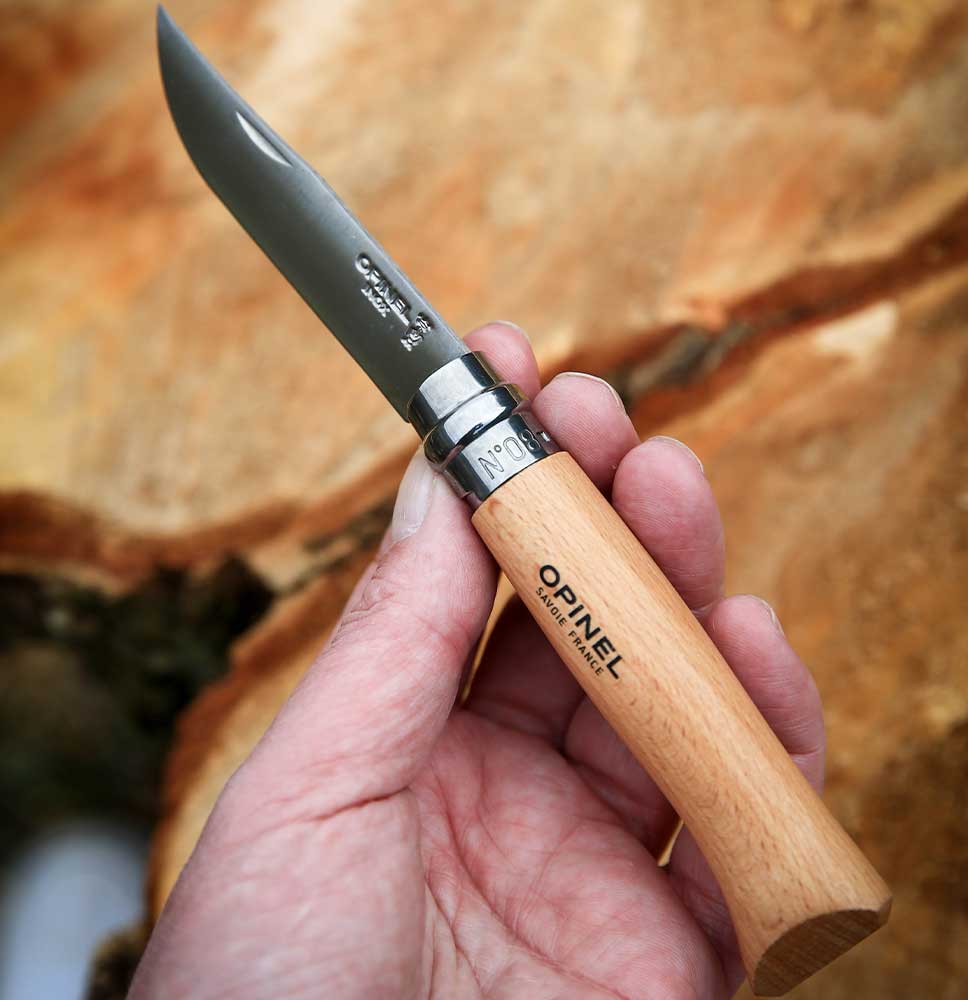 Lommekniv med Læderstrop No 08
